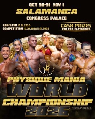 PHYSIQUE-MANIA et AECN CHAMPIONNAT DU MONDE (espagne) 30 oct – 1er nov 2026