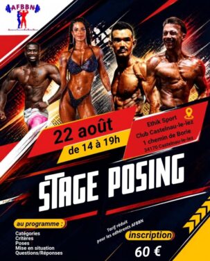 STAGE POSING aout - stage homme