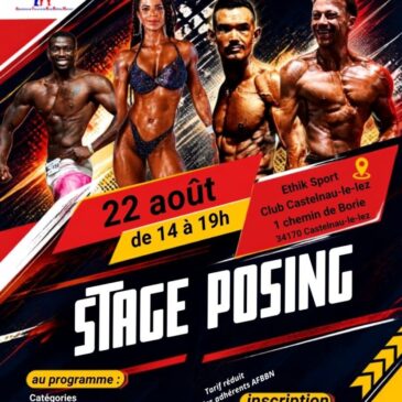 STAGE POSING aout - stage homme STAGE POSING aout - stage homme